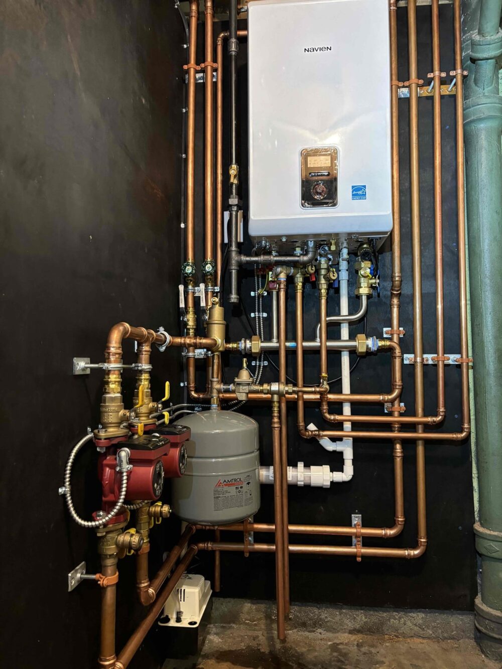 after: oil to gas heat conversion